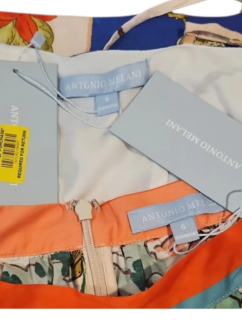 ANTONIO MELANI Evie Ocean Print Maxi A-Line Skirt Top Set sz 2 & 6 - Picture 15 of 15